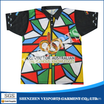 Sublimation Polyester Sports Polo Shirts for Adults